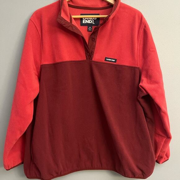 Lands’ End Quarter Snap Fleece - Picture 1 of 2